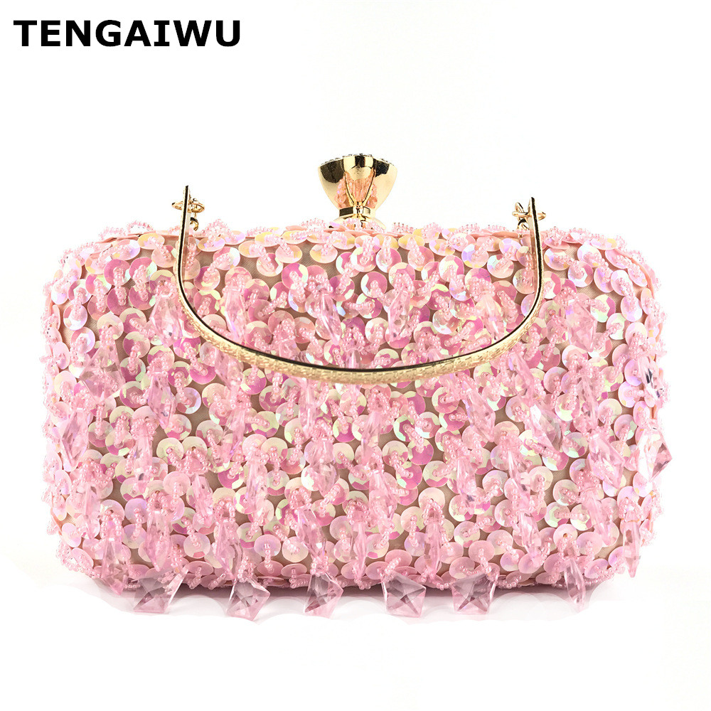 

Fashion Metal Hollow Clutch Bag Female Evening Bags Chain Handbag High Quality Women Day Clutches Wedding, As picture