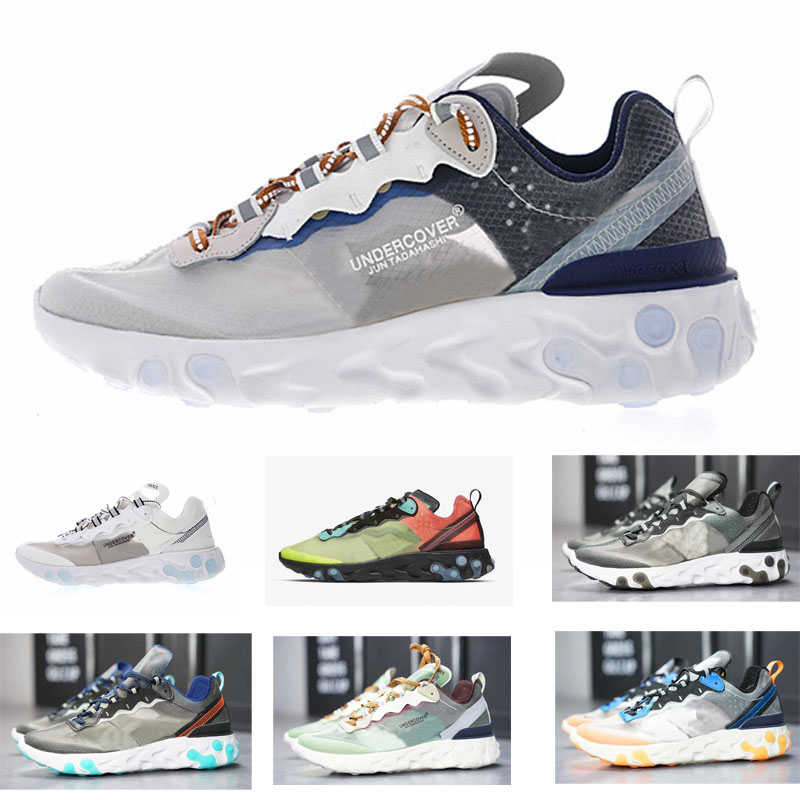 

2019 free run react element 87 55 undercover Sneaker for Men & Women Lover Running Sport Shoes, 004