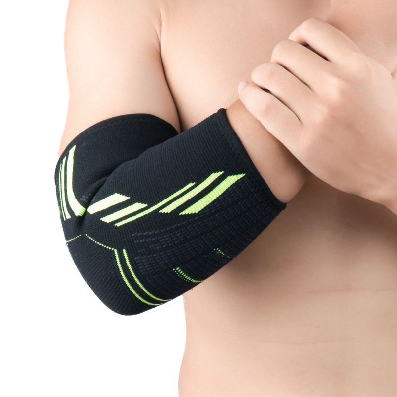

1PCS Breathable Elbow Brace Elastic Gym Sport Protective Pad Basketball Volleyball Tennis Arm Sleeve Elbow Brace, Orange