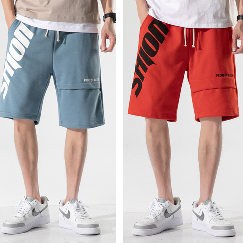 

Shorts Men Sport Running Shorts With Phone Pocket Training Workout Men Letter Joggers Trousers Casual Underwear Short, Black