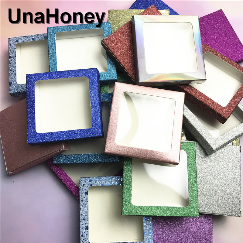 

NEW card Box For Eyelash Wholesale False Eyelash Packaging Boxes 3D Mink Fake Lash Carton With white Tray Custom make up