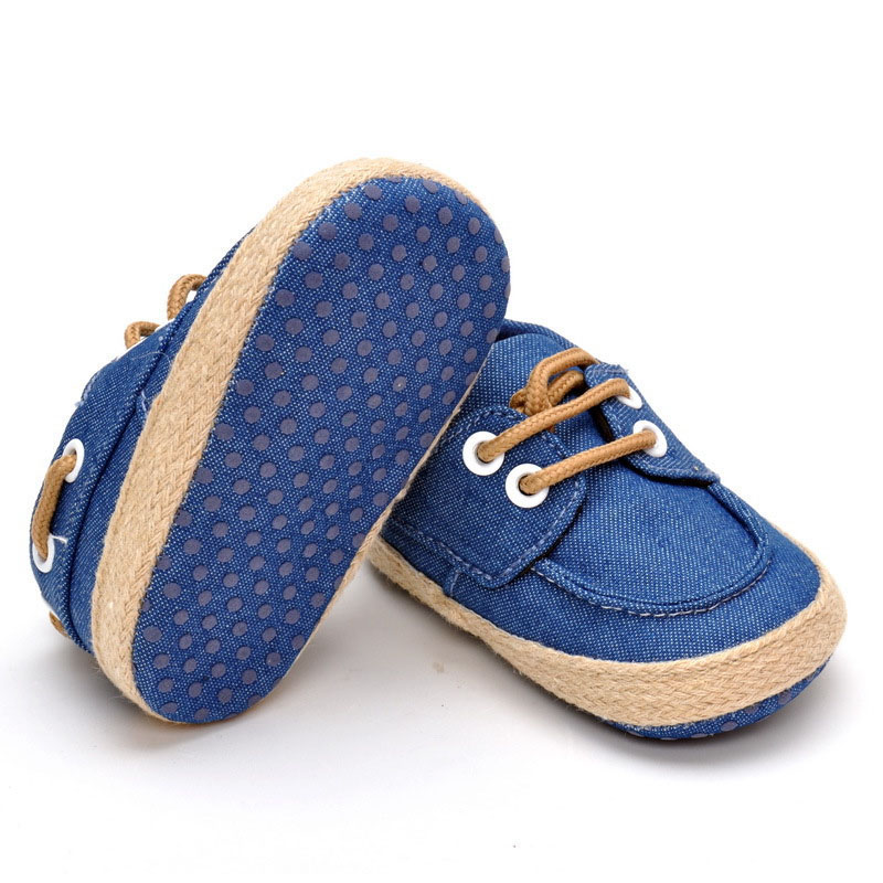 

Baby Boy Shoes Flat shoes Toddlers Single newborn 0 And 1 Year Old, Blue