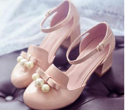 

2019 Women's Sandals in Summer with New style High heel Coarse heel round head @83, White