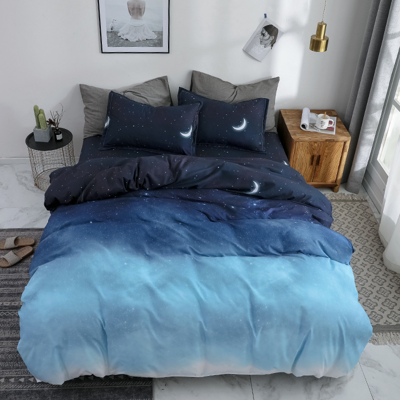 

New Pure Color Bedding Set Modern Duvet Cover Set King Queen Full  Bed Hybrid Cotton Brief Bed Flat Sheet XHS0147, Xhs0147-05