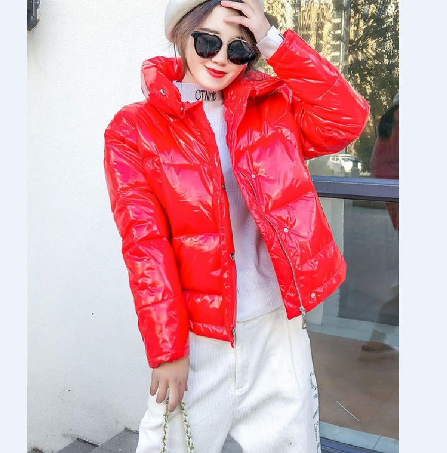 black short padded coat