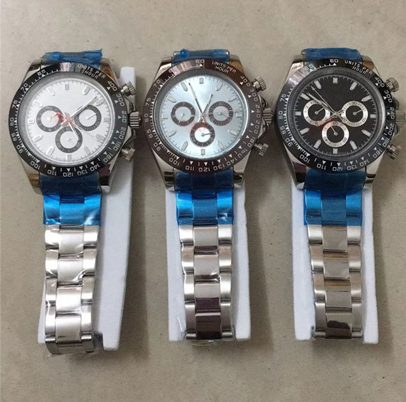 

Hot Sale Mens Watch Dayton Stainless Steel All Dial Work Ceramic Bezel Mens Automatic Movement Sweep Designer Wristwatch Clock