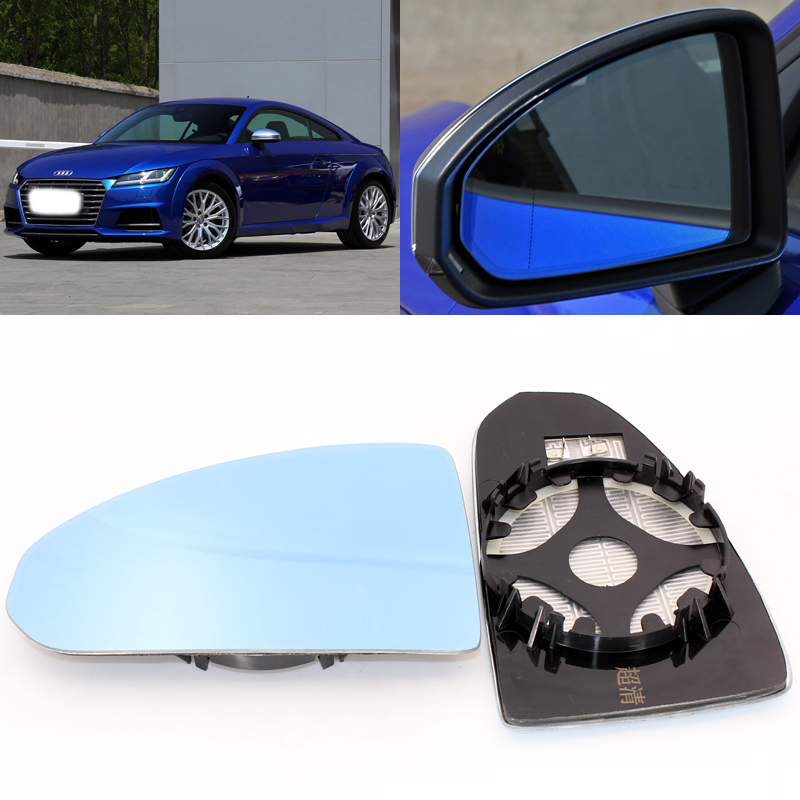 

For Audi TT large vision blue mirror anti car rearview mirror heating modified wide-angle reflective reversing lens