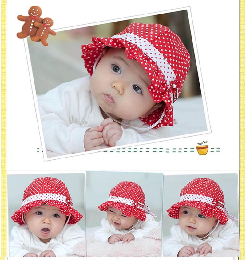 

Infant Summer Outdoor Baby Girl Visor Cotton Sun Cap Baby Hat Floral Prints Beach Bucket Hats Headwear Caps Brim Sun Hat TO597, Red