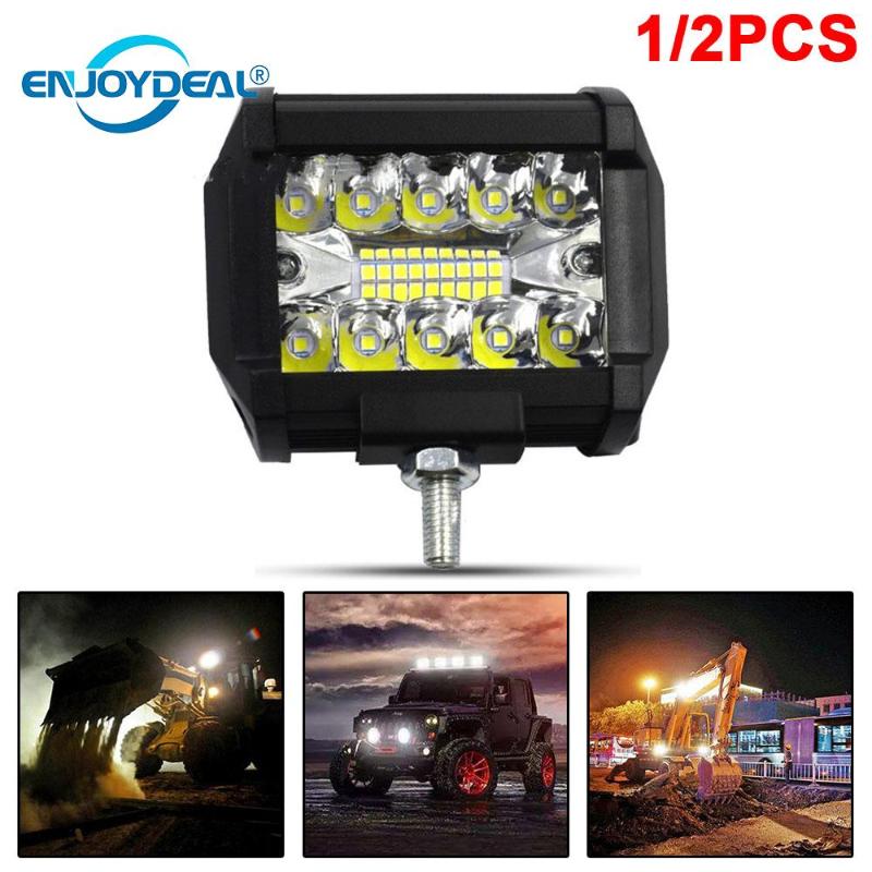 

Led Light Bar 4 Inch 21Leds 60W LED Work Light Bar Waterproof IP67 Triple Row Flood Spot Combo for Work Driving Offroad Boat Car
