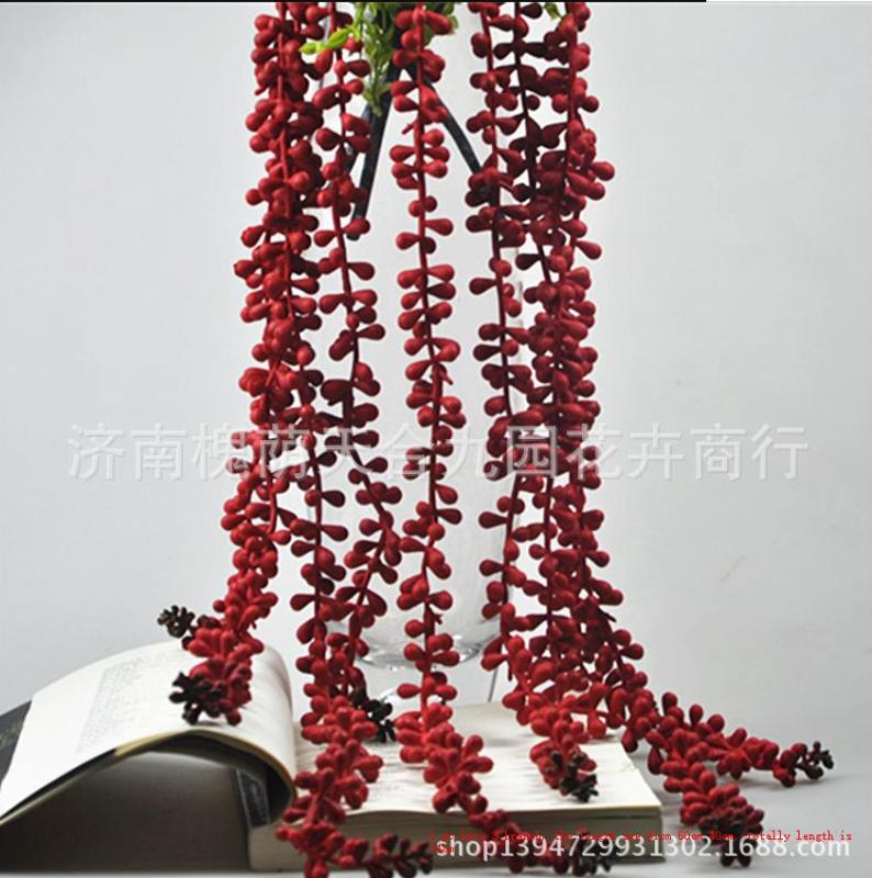 

Stock Charming Love Tear Hanging on Wall Party Wedding Decoration Artificial Grass Decoration Decor Flower, Rose red