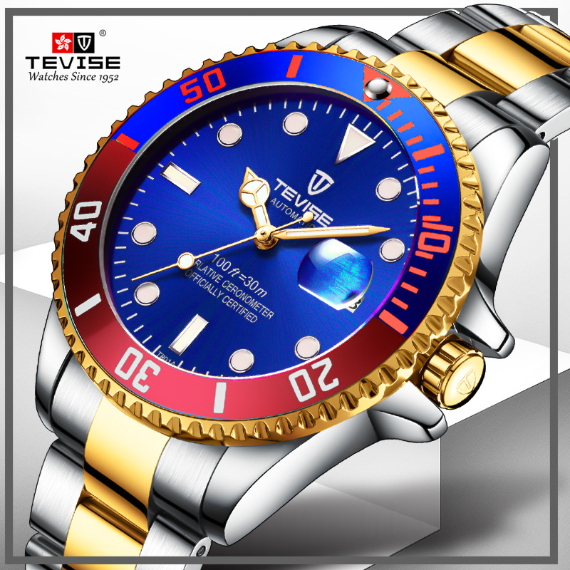 

Top Brand Men Mechanical Watch Automatic Role Date Fashione Clock Male Reloj Hombre Relogio Masculino, Qh15
