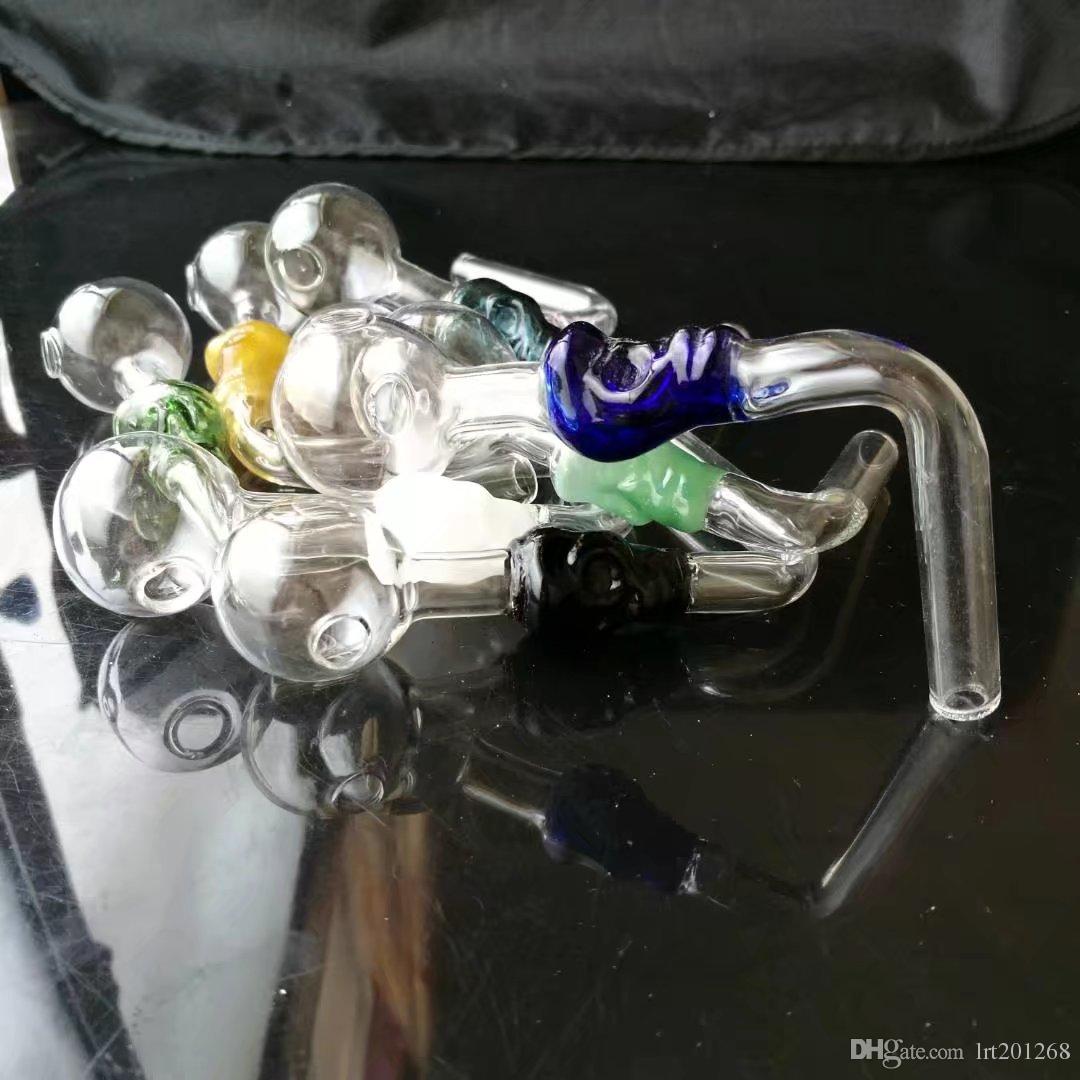 

High quality curved gourd pot , New Unique Glass Bongs Glass Pipes Water Pipes Hookah Oil Rigs Smoking with Droppe