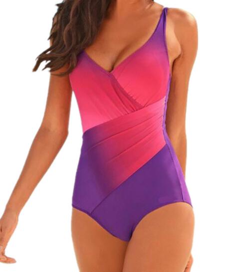 

top sport large big swimwear bikini rainbow gradient fat woman plus size fat woman one piece high waist bikini sets triangle sexy