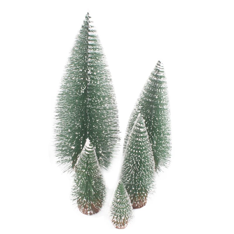 

Christmas Trees Tabletop Trees Snow Ornaments For Christmas Party Home Decoration