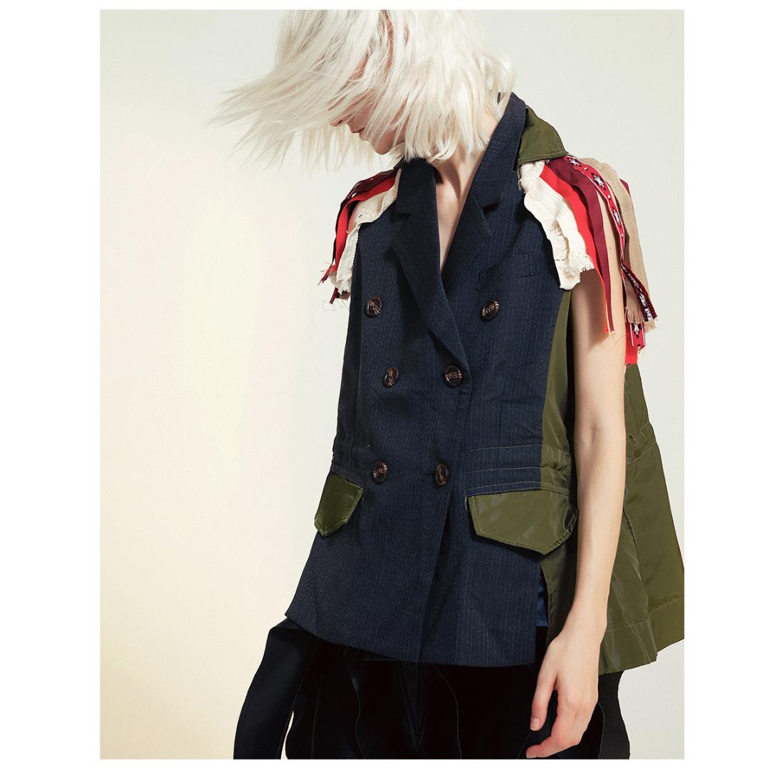

Unique Women Autumn Embroidery Waistcoat Lady Office Wear Waistcoat Fringe Women Coat Casual Sleeveless Vest Jacket LT923S30, Beige
