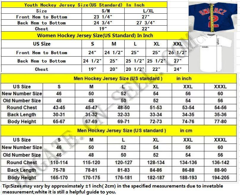 Skinners Size Chart