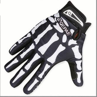 

Mens Designer Biker Racing Gloves Summer Winter Five Fingers Gloves Finger Protected Skull Printed Breathable Gloves