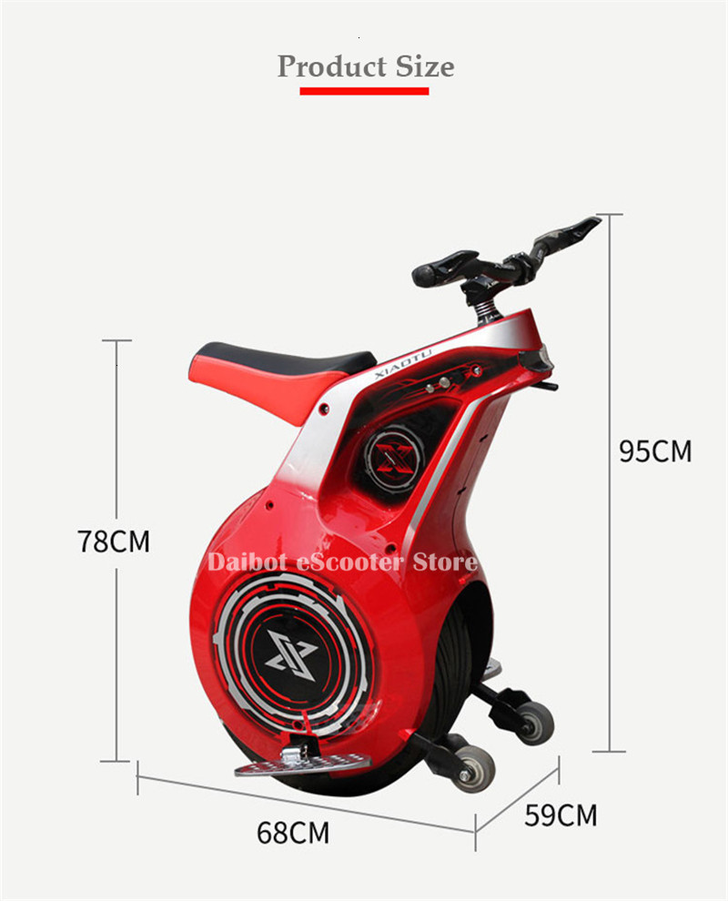Powerful Electric Scooter One Wheel Self Balancing Scooters 19 Inch Motorcycle 800W 60V Electric Unicycle Scooter With APP (4)