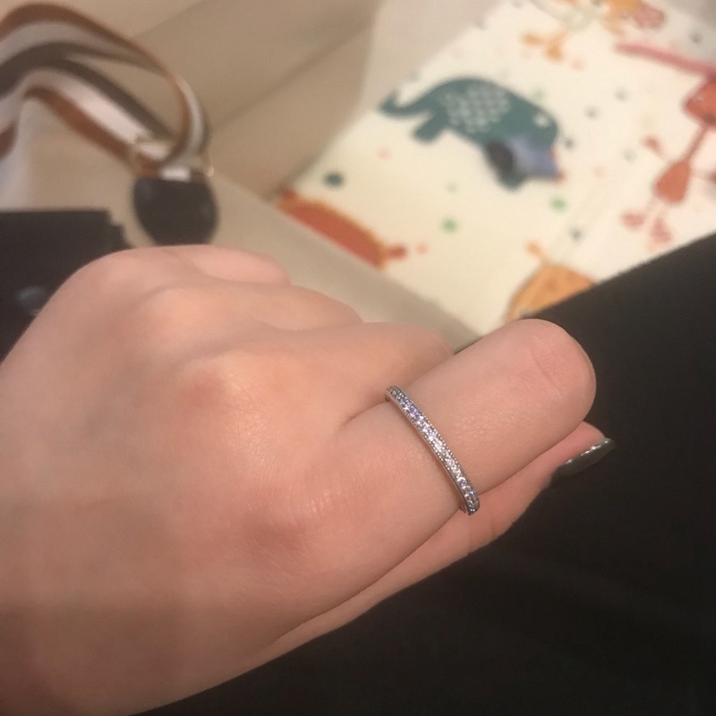 

Wholesale-Temperament CZ Diamond 925 sterling silver plated rose gold ring for Pandora jewelry with original box high quality ladies ring