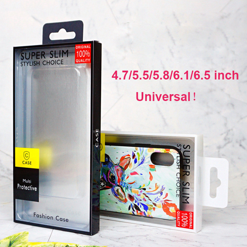 

PVC Box Package For iPhone 11 11Pro 11Pro max XR XS Max 6 8 Samusng S10e S10 Phone Case Cover Universal Retail Packaging