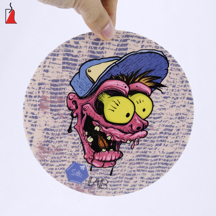 

Round dab tool non-stick slick oil silicone dab mat dab bho wax mat with silicone pad rolling mats