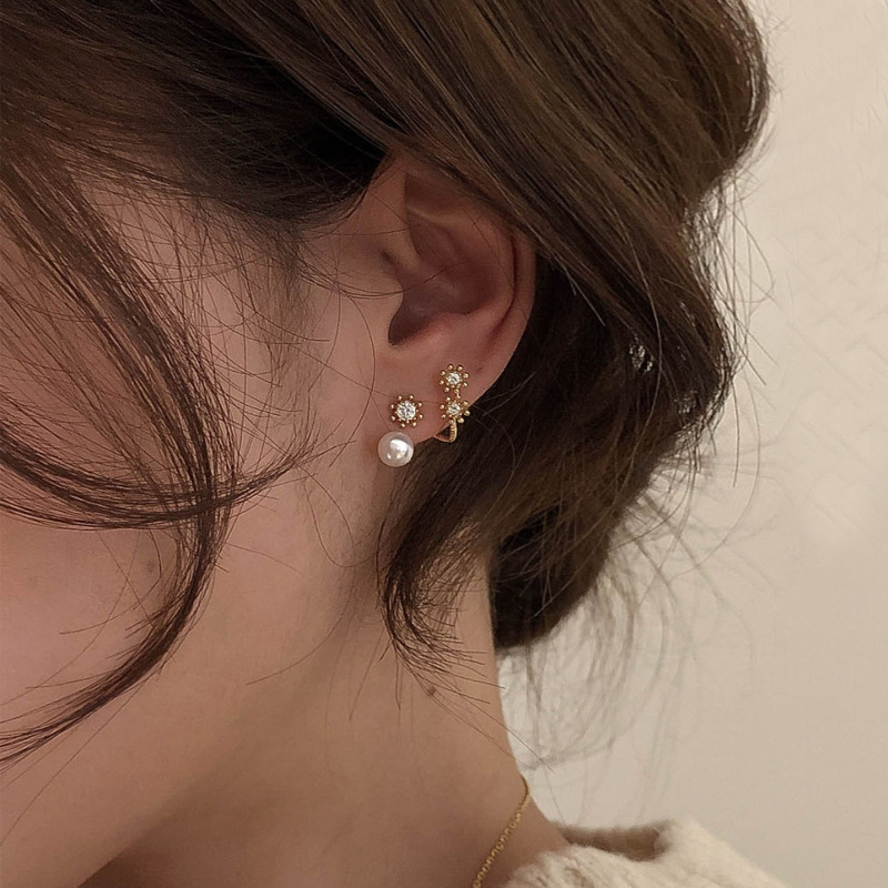 Ling Studs Earrings Hypoallergenic Cartilage Ear Piercing Simple Fashion Earrings Ear Jewelry Bow Pearl Men Earrings Addictaco Com
