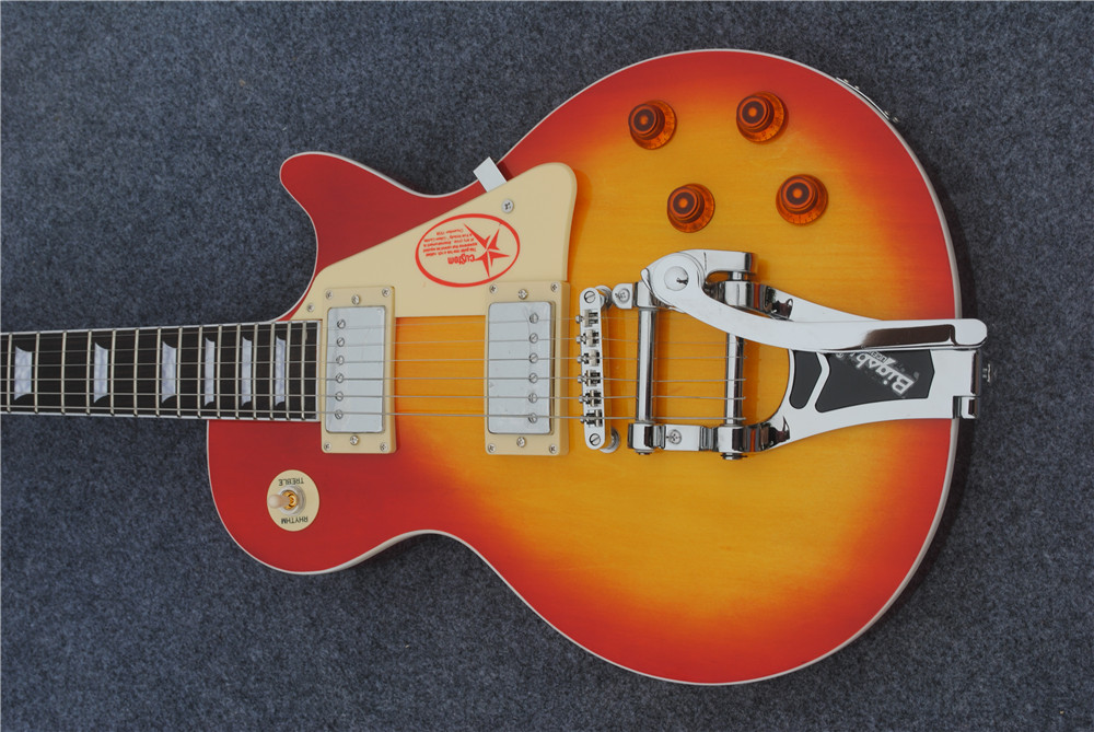Livraison gratuite nouvelle guitare standard boutique lp jazz guitare électrique jaune couleur guitarra guitare en chine