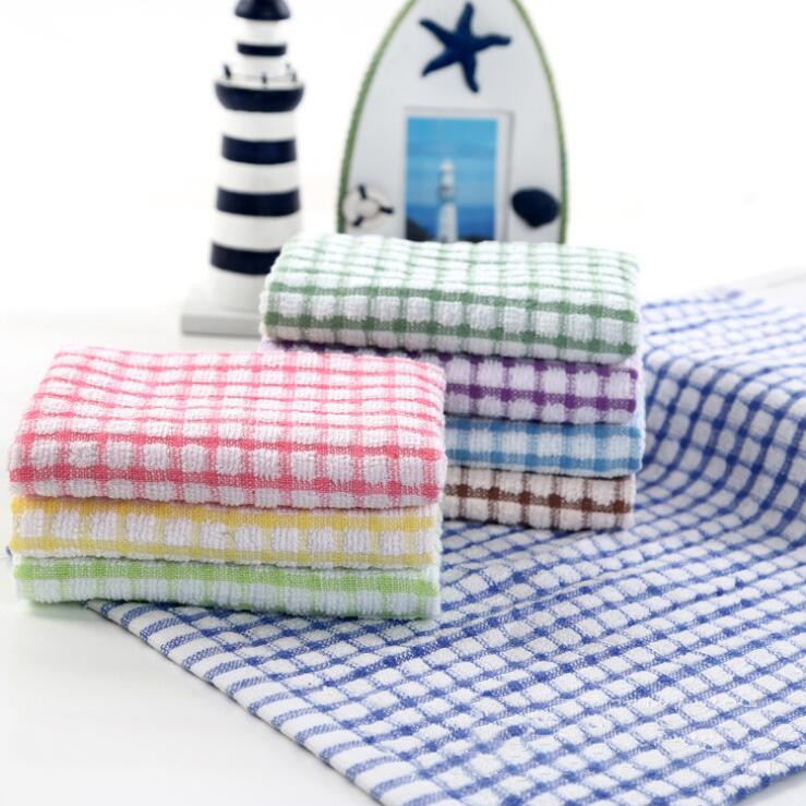 

Home Dish Towels Kitchen Cleaning Cloth Scouring Pad Cotton Soft Double-sided Absorbent Non-stick oil Wash Bowl Towels LXL295-A