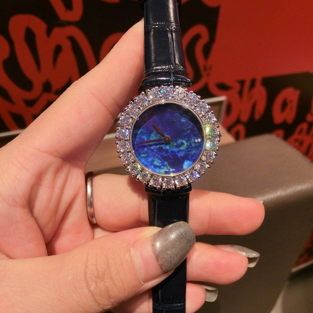 

Women Watches Automatic movement 316L Watchcase with Crystal Leather Band Waterproof Wristwatches Women Party Wedding Watches