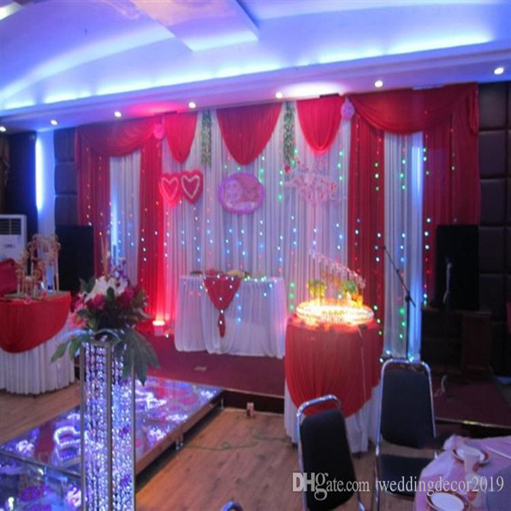 

3mx6m backdrop Wedding stage background curtainWedding stage background The Wedding arrangement 109