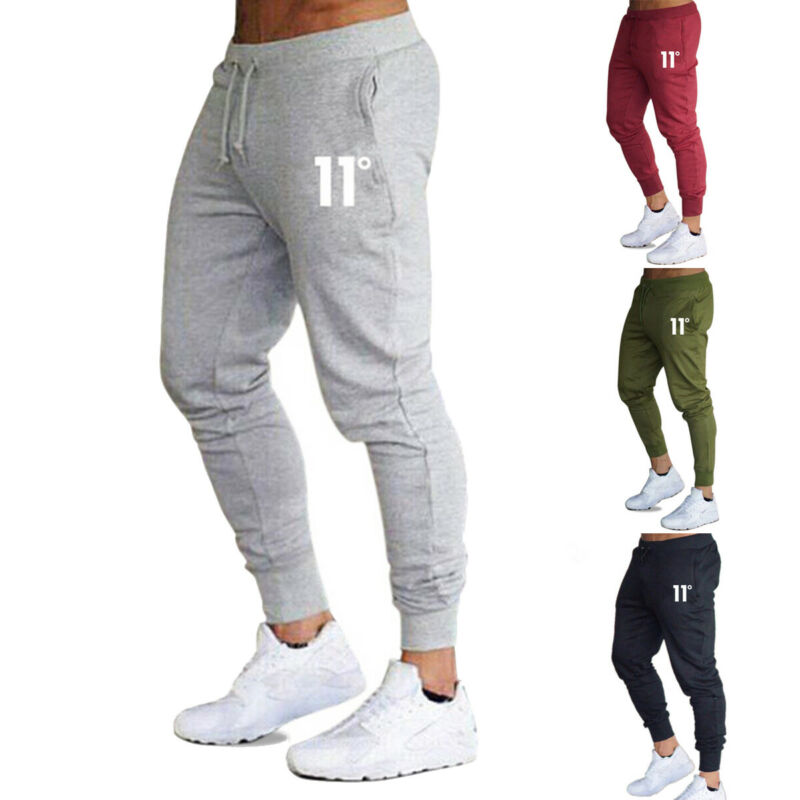 Imcute New Arrival Mens Casual Slim Fit Tracksuit Sports Gym Skinny Joggers Sweat Harem Pants Trousers