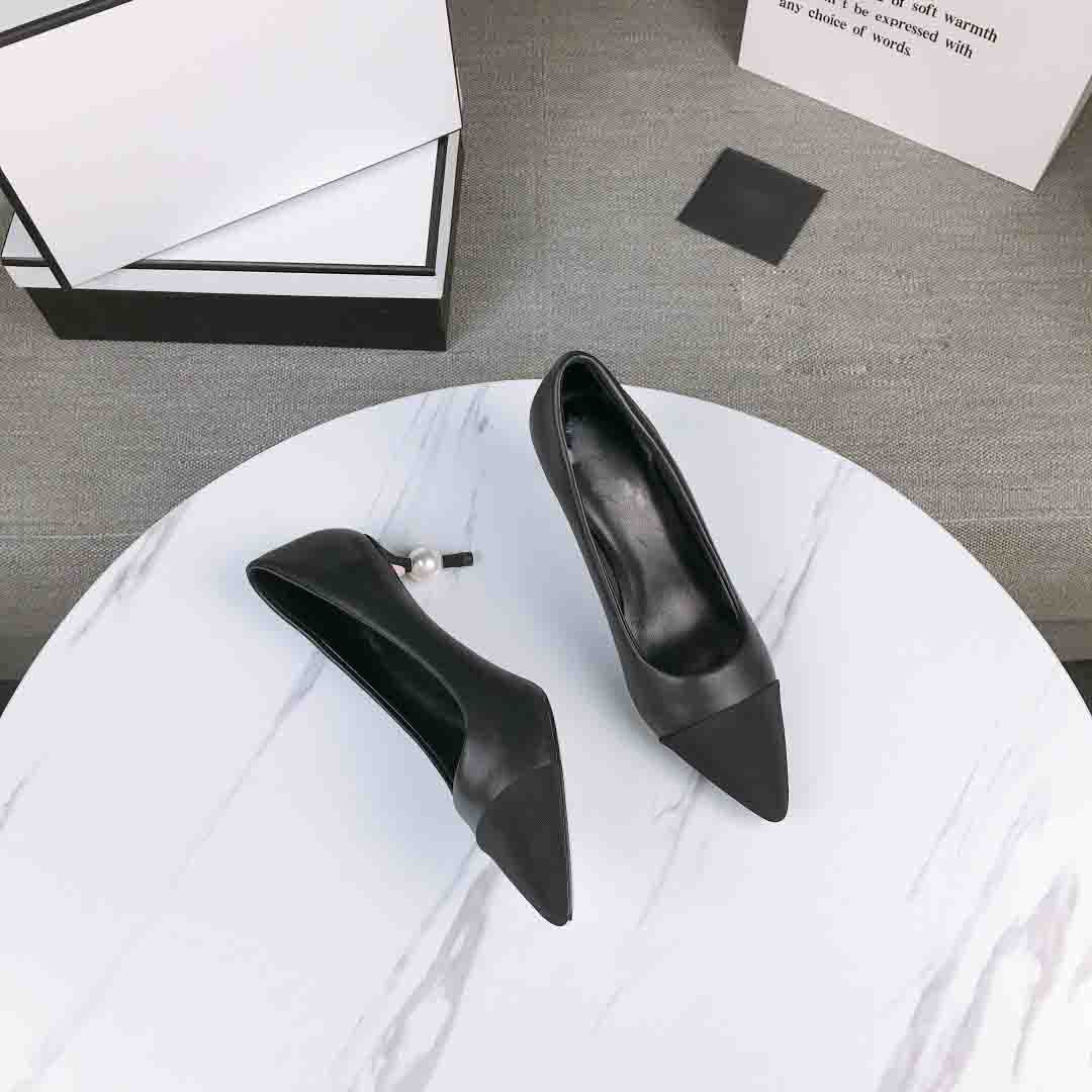 

2020 new designer high-heeled shoes, luxury women's Pearl high-heeled shoes, designer thin high-heeled shoes, new designer pumps,6cm