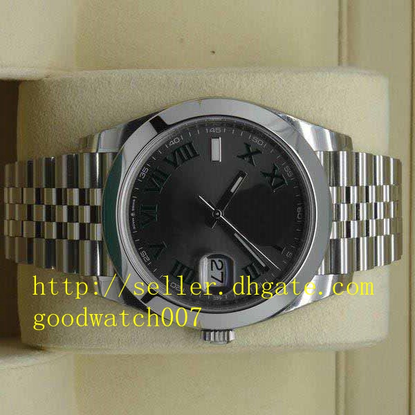 

Men's date Sport Great Watch Datejust 41mm 126300 Jubilee Bracelet Slate Roman Dial Movement Automatic watch, Slivery;brown