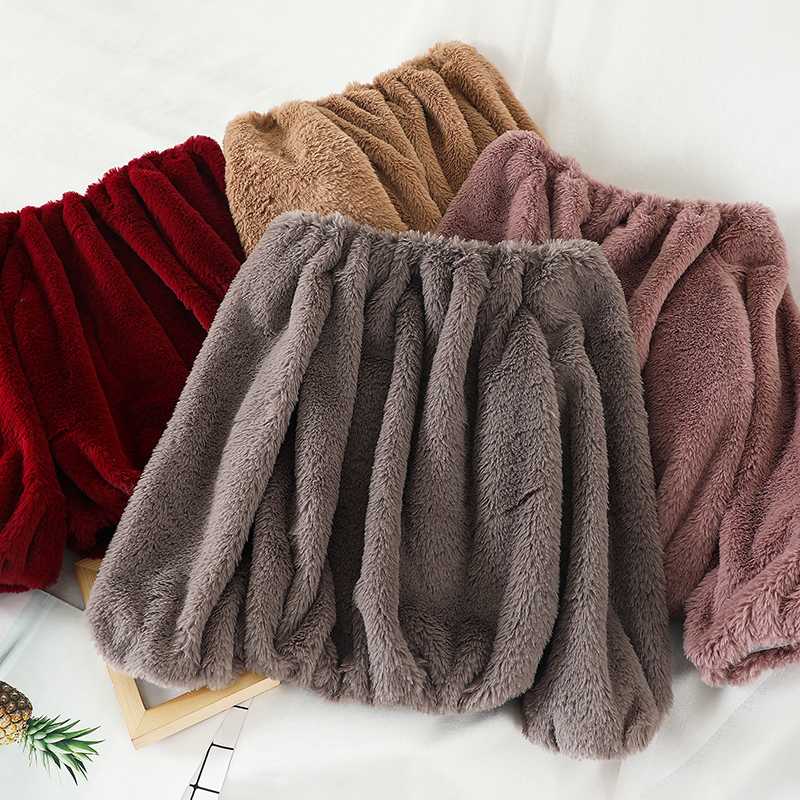 

Heliar Slash Shoulder Velvet Warm Sweater Outerwear Tharmel Sweater Women Casual Solid Knitting Pullovers For Women, White