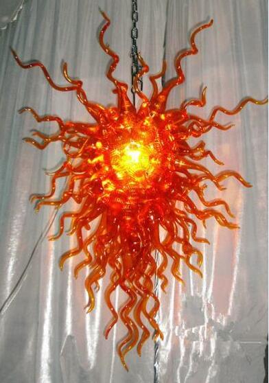 

Wholesale 100% Mouth Blown Glass Art Modern Chandeliers AC 110V 240V Murano Glass Home Designed Style LED Bulbs Hanging Chandelier