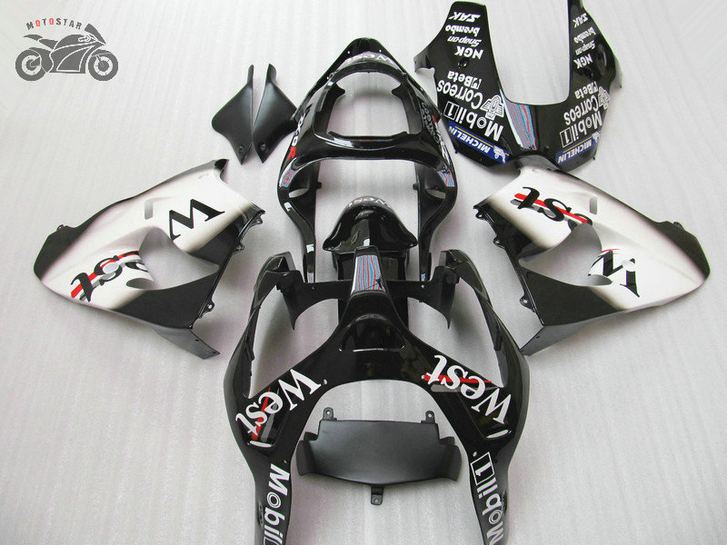 

Free Custom Motorcycle fairings kit for Kawasaki Ninja 2002 2003 ZX9R black WEST fairing aftermarket parts ZX-9R ZX 9R 02 03, Same as the picture