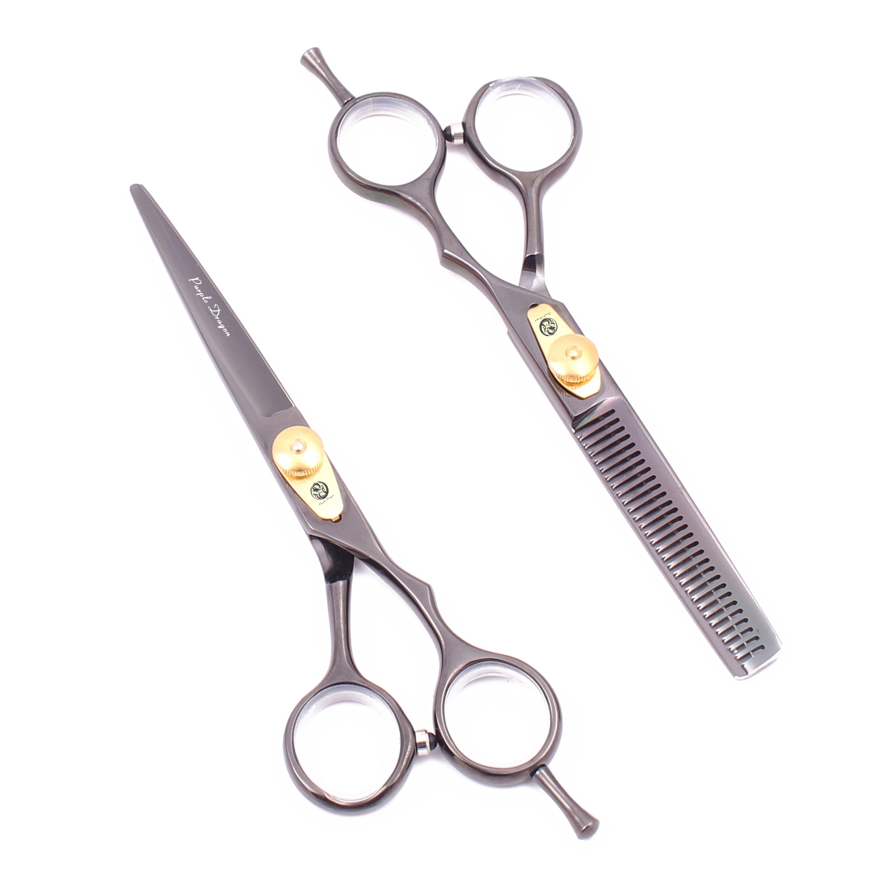

Professional Barber Scissors Z1020 5.5" 16cm JP Stainless Purple Dragon Haircut Shears Salon Cutting Scissors Thinning Shears Hair Scissors