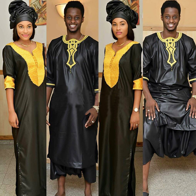 

Ethnic Clothing AFRICAN FASHION DESIGN DRESSES SOFT MATERIAL EMBROIDERY LADY AND MEN