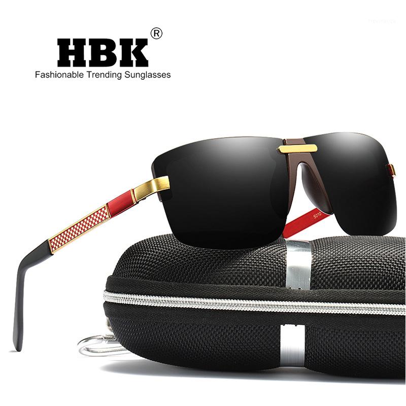 

Men Sunglasses 2020 Trend Aluminum Magnesium Rimless Men's Polarized Pilot Sunglasses Oculos Male Eyewear Accessories Gift for Men PM00691