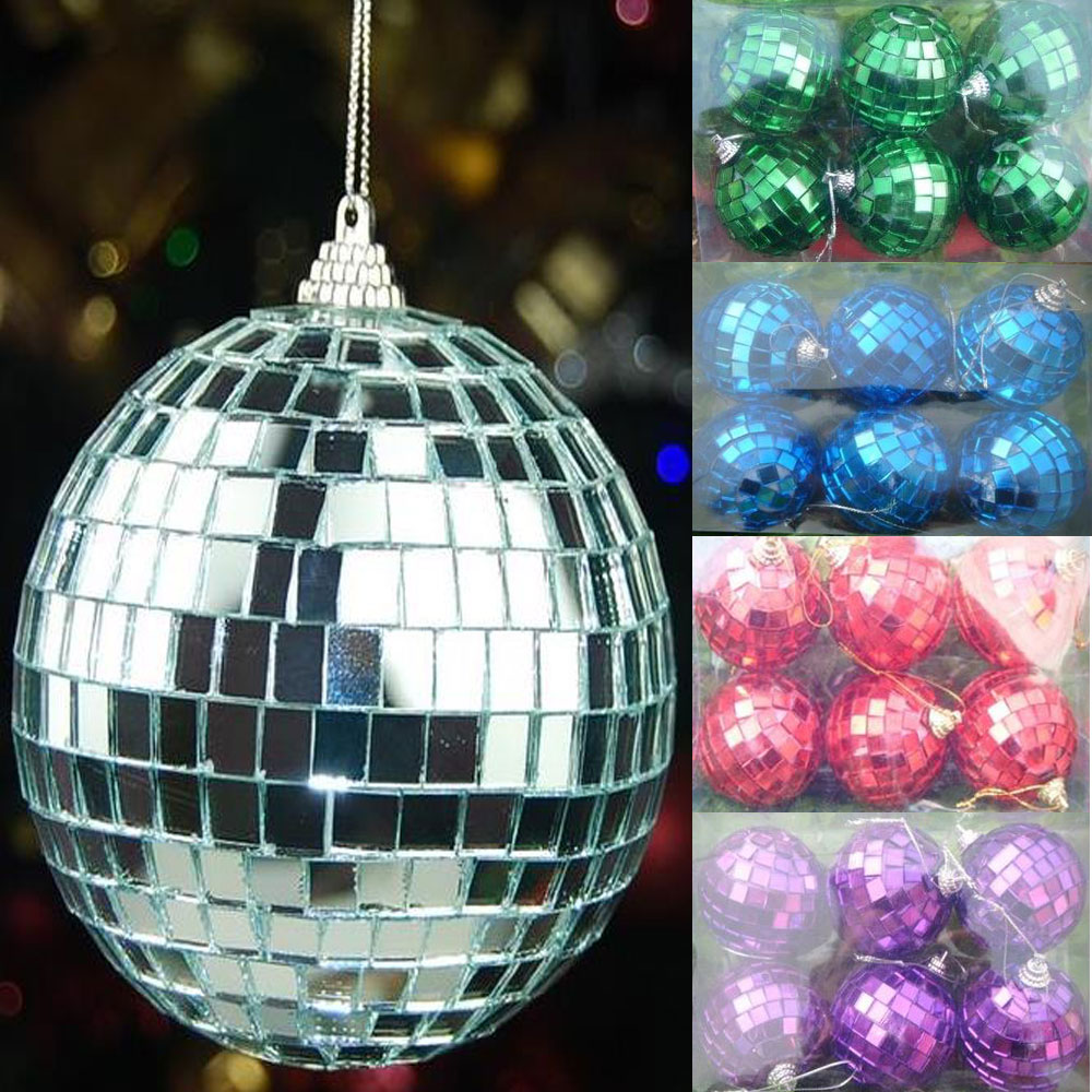 

6CM-10CM Silver Green Mirror Ball Reflective Ball Bar Disco glass balls Christmas glassballs party reflectors party decorations