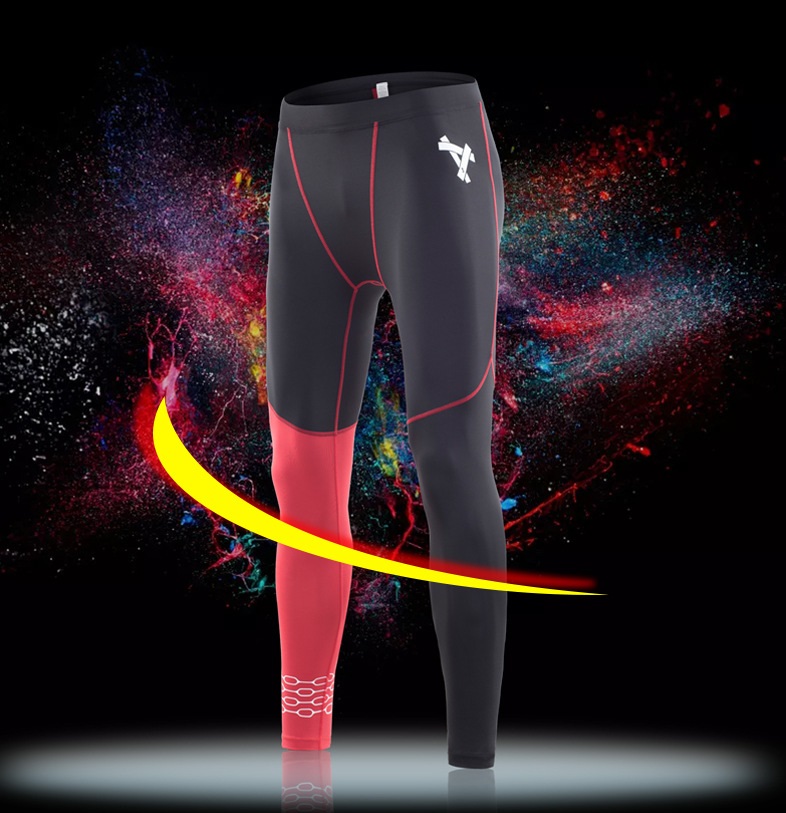 

Mens Compressi Pants Sports Runni Tighs Basketbal tight trousers Pants Bodybuilding Joggers Jogging Skinny Black Leggings Trousers, Colour 2