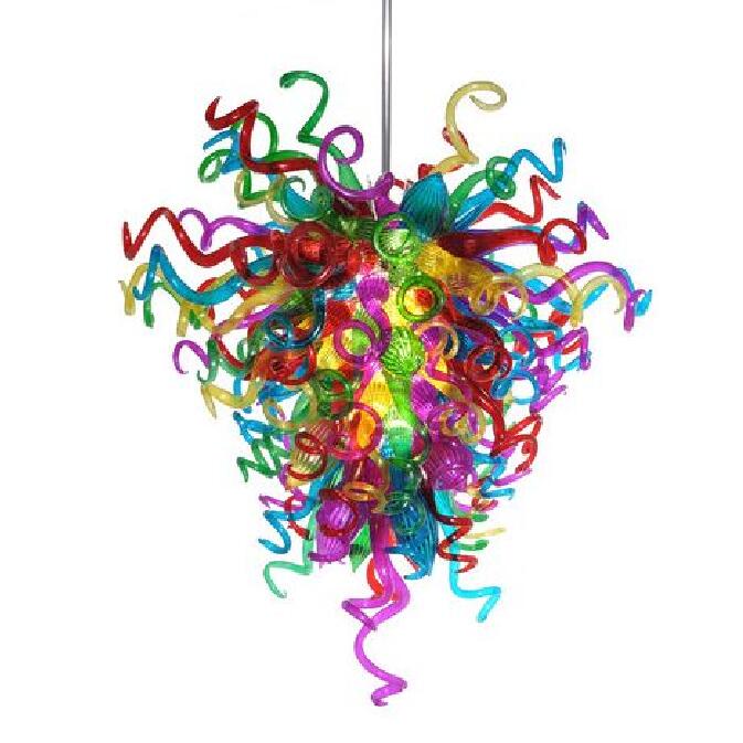 

Colorful Modern Pendant Lamps Handmade Blown Glass Chandeliers Hanging LED Chandelier Lighting for House Decoration