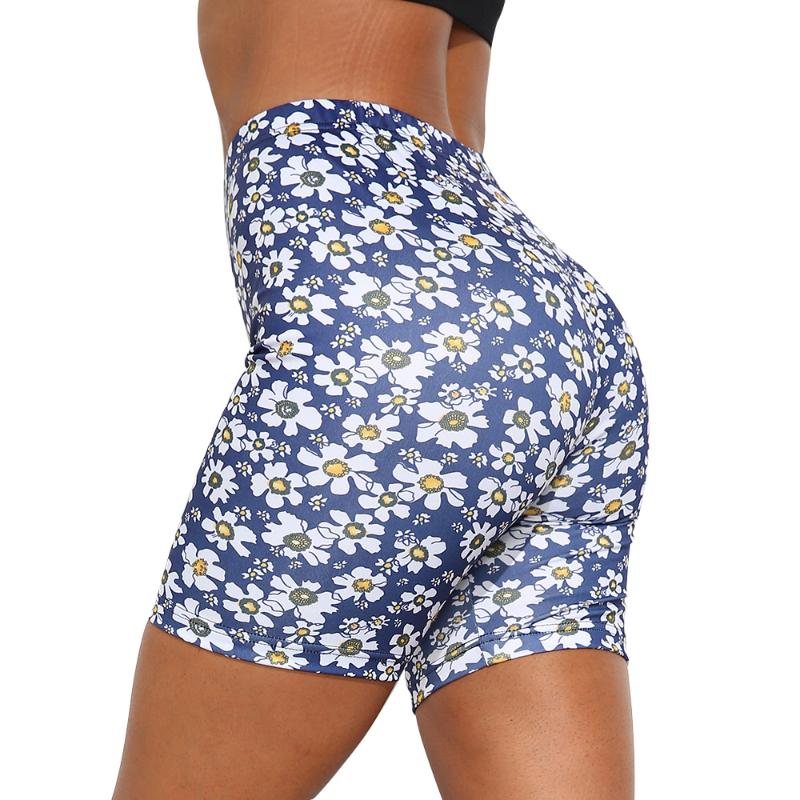 

pringting flower knee length leggings women Booty Tights Squat proof Fitness Workout Yoga Pants Tummy Control Gym Leggings
