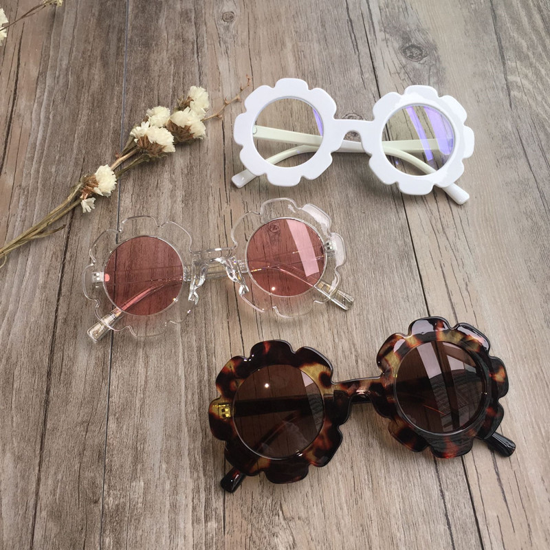 

Sunglasses Vintage Kids Child Sun Glasses Round Flower Gafas Baby Children UV400 Sport Girls Boys