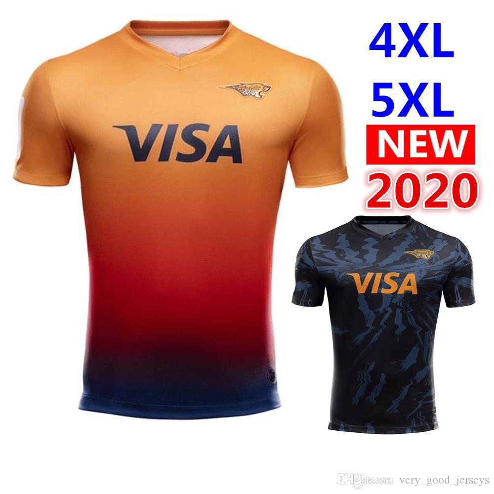 

new new 2020 JAGUARES Home and away rugby Jerseys League shirts jaguars leopard rugby shirt jaguares Jersey big size s-5xl, Black;blue
