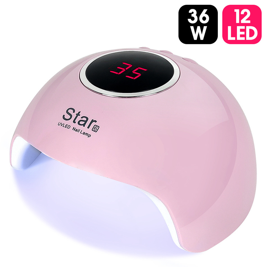

Nail Dryer For Nail LED UV Lamp MINI USB Lamp For Manicure LCD Display Drying All Gels Nail Polish Nails Art Tools 36W RRA851, Brush
