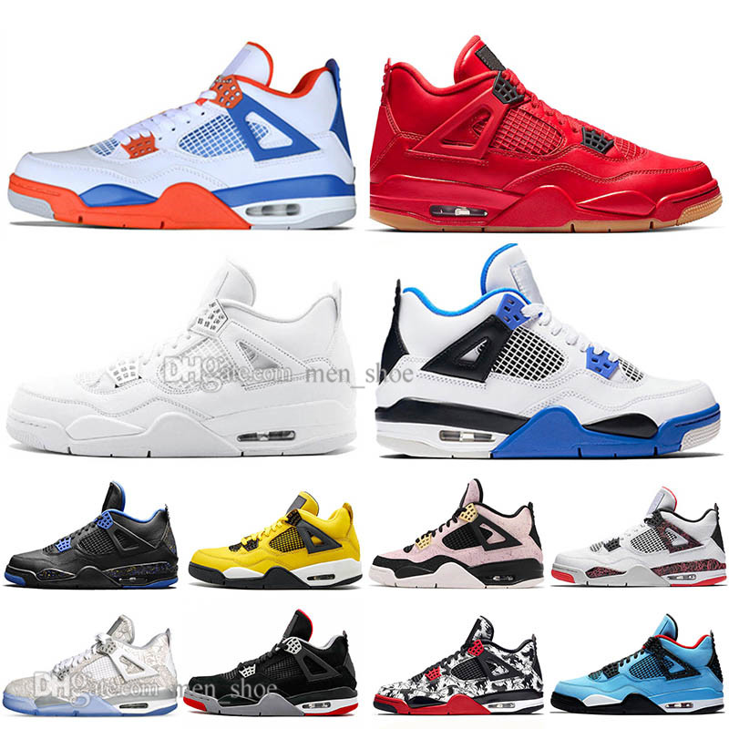 

Cheap 2019 New Bred 4 4s What The Cactus Jack Laser Wings Mens Basketball Shoes White Cement Eminem Pale Citron Men Sports Designer Sneakers, #10