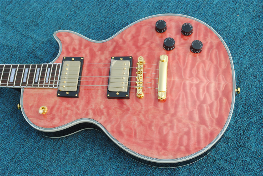 Sell like hot cakes ! ! free shipping ,New CUSTOM SHOP standard custom electric guitar, Rosewood fingerboard, pink color guitarra