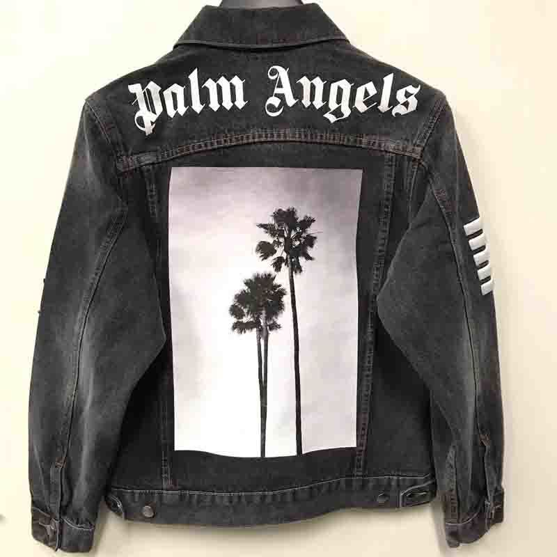 Acquistare Palm Angels Giacca Di Jeans Foglia Dacero Ricamo Moda Allentata  Casua Giacca Hip Hop Streetwear Cappotto Uomo Donna Giacca Di Jeans  HFLSJK088 Economico | Consegna Veloce E Qualità | It.Dhgate