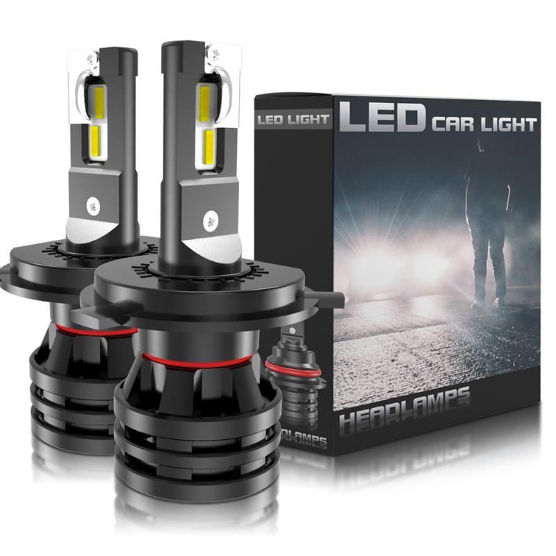 

1 Pair H4 Hi/Lo Beam LED Car Headlight H7 H1 H3 H8 H9 H11 H13 9005 9006 9007 55W 16000lm 6500K Auto Headlamp Fog Light Bulbs